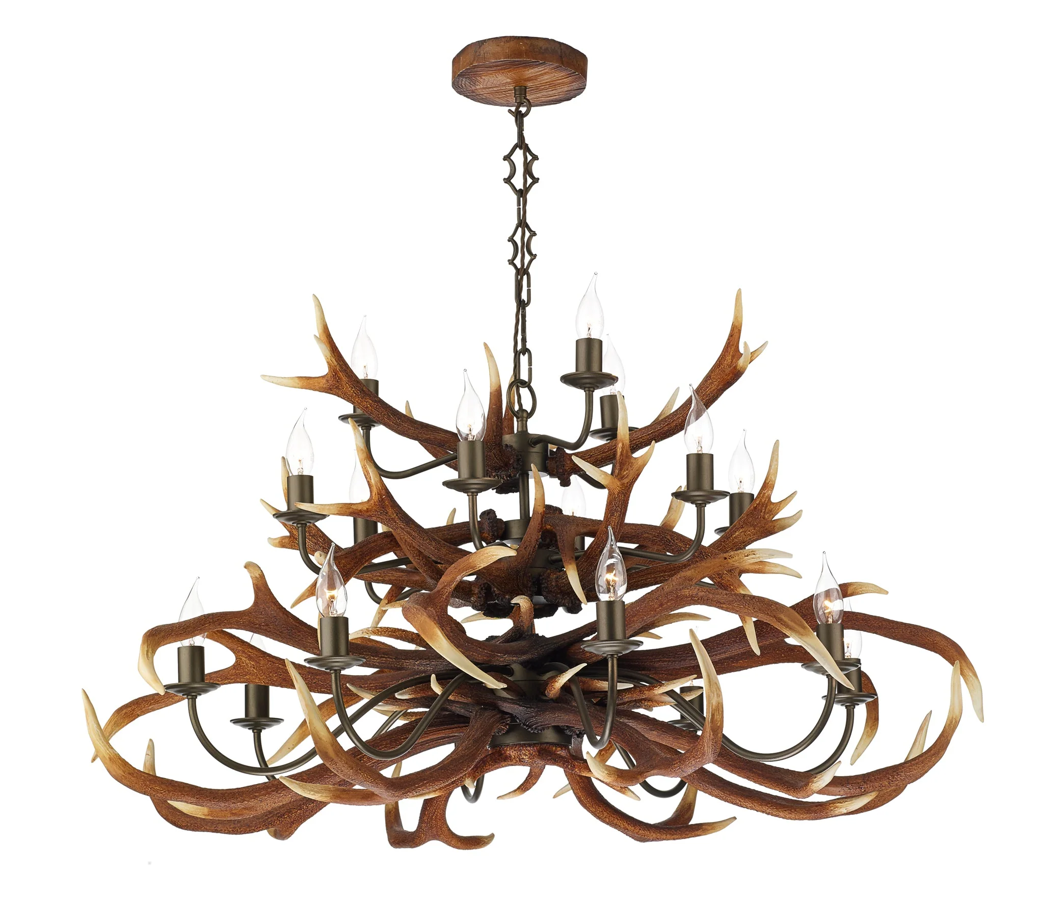 Antler 8/9/17Lt Ceiling Light - Matt Bronze Finish - Image 8