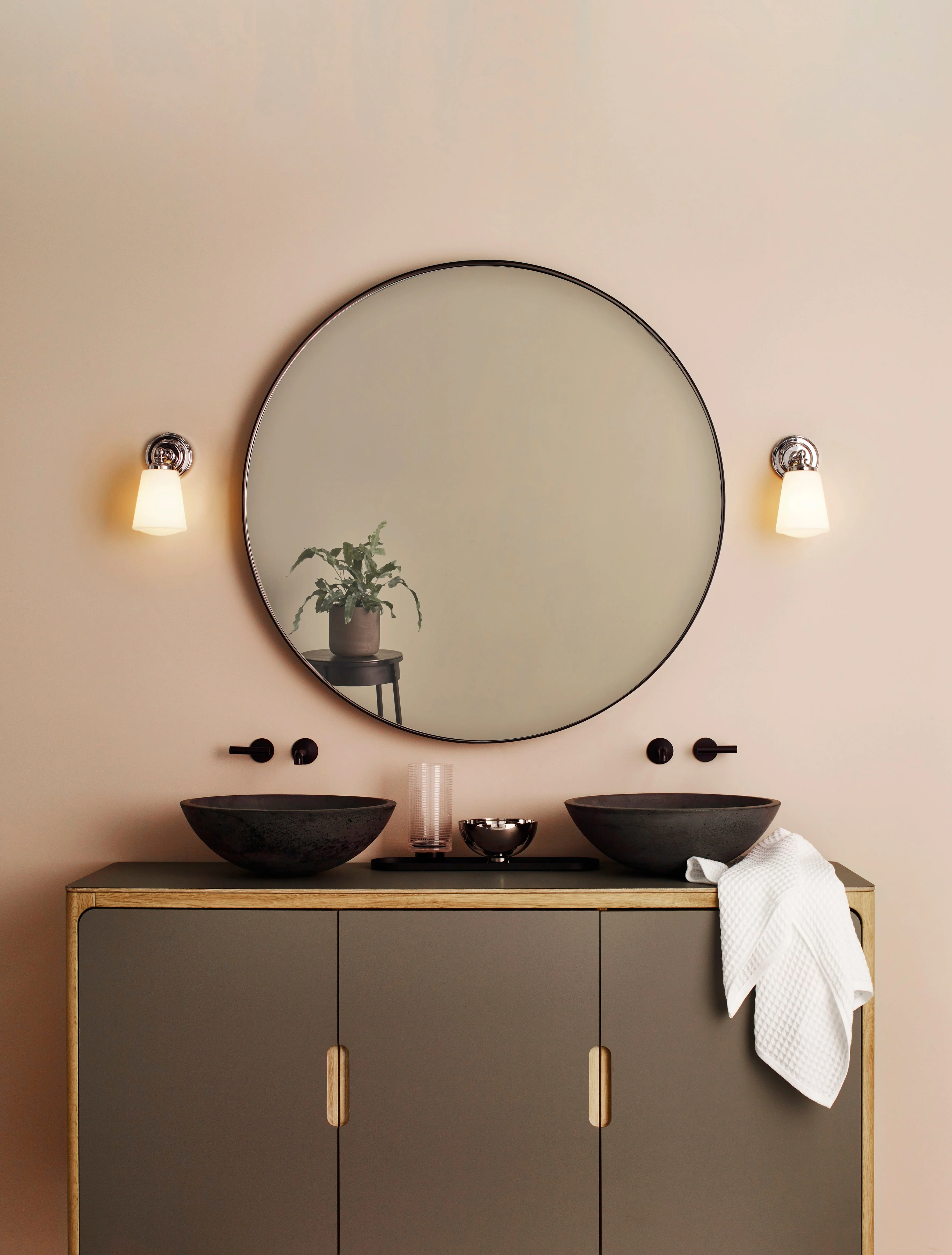 Anton Bathroom Wall Light In Various Finishes E14 IP44 - Image 2
