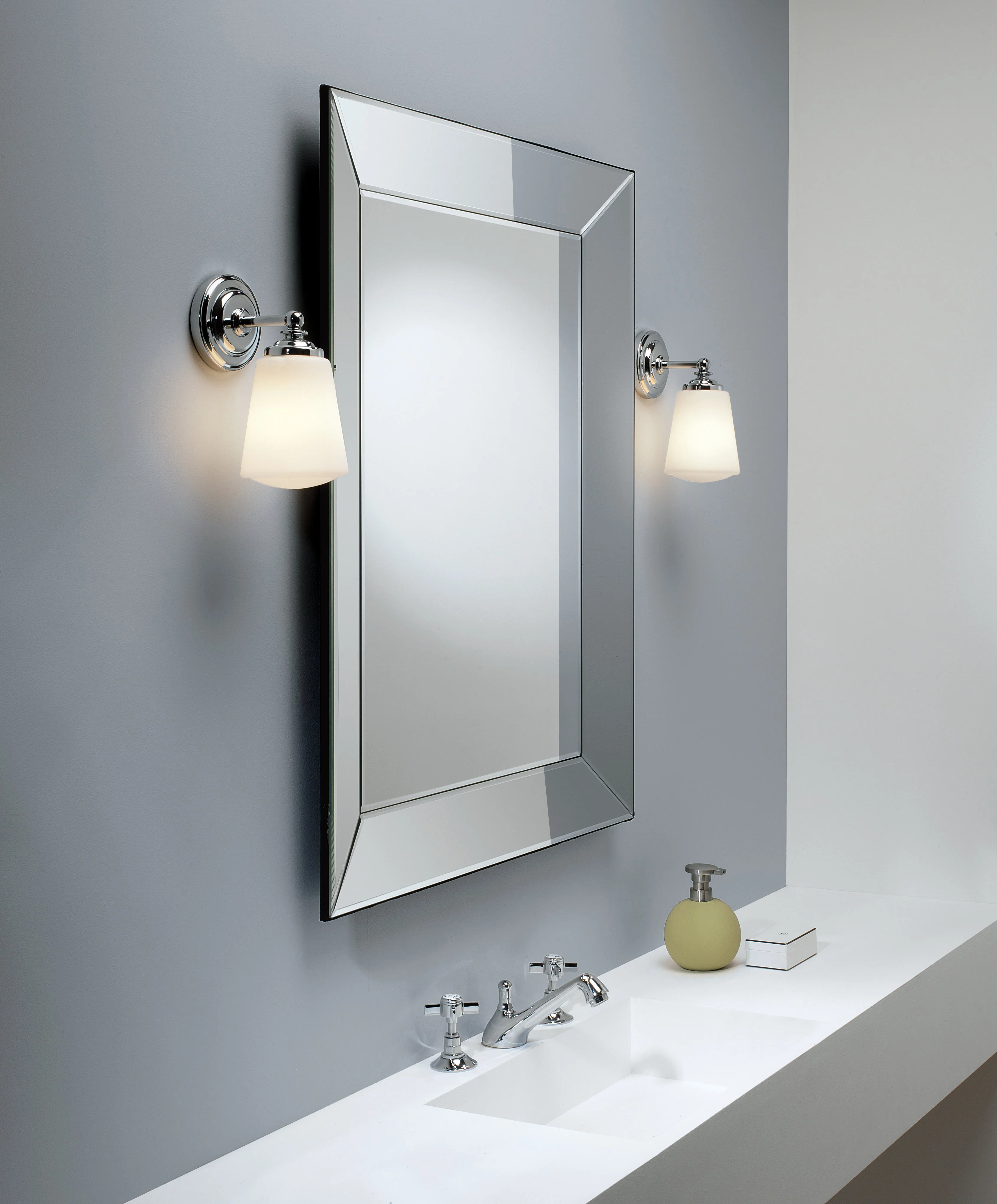 Anton Bathroom Wall Light In Various Finishes E14 IP44 - Image 5
