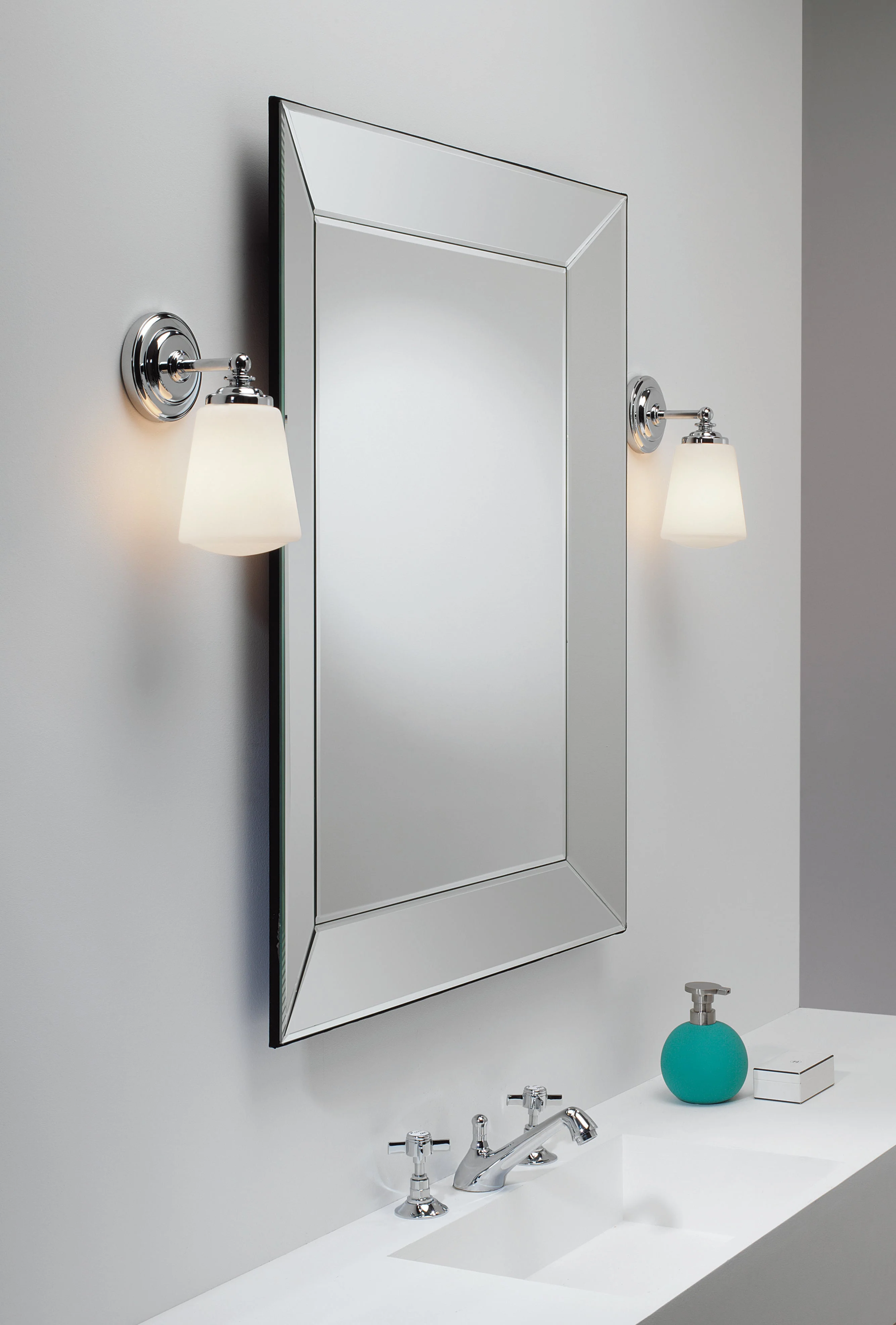 Anton Bathroom Wall Light In Various Finishes E14 IP44 - Image 7