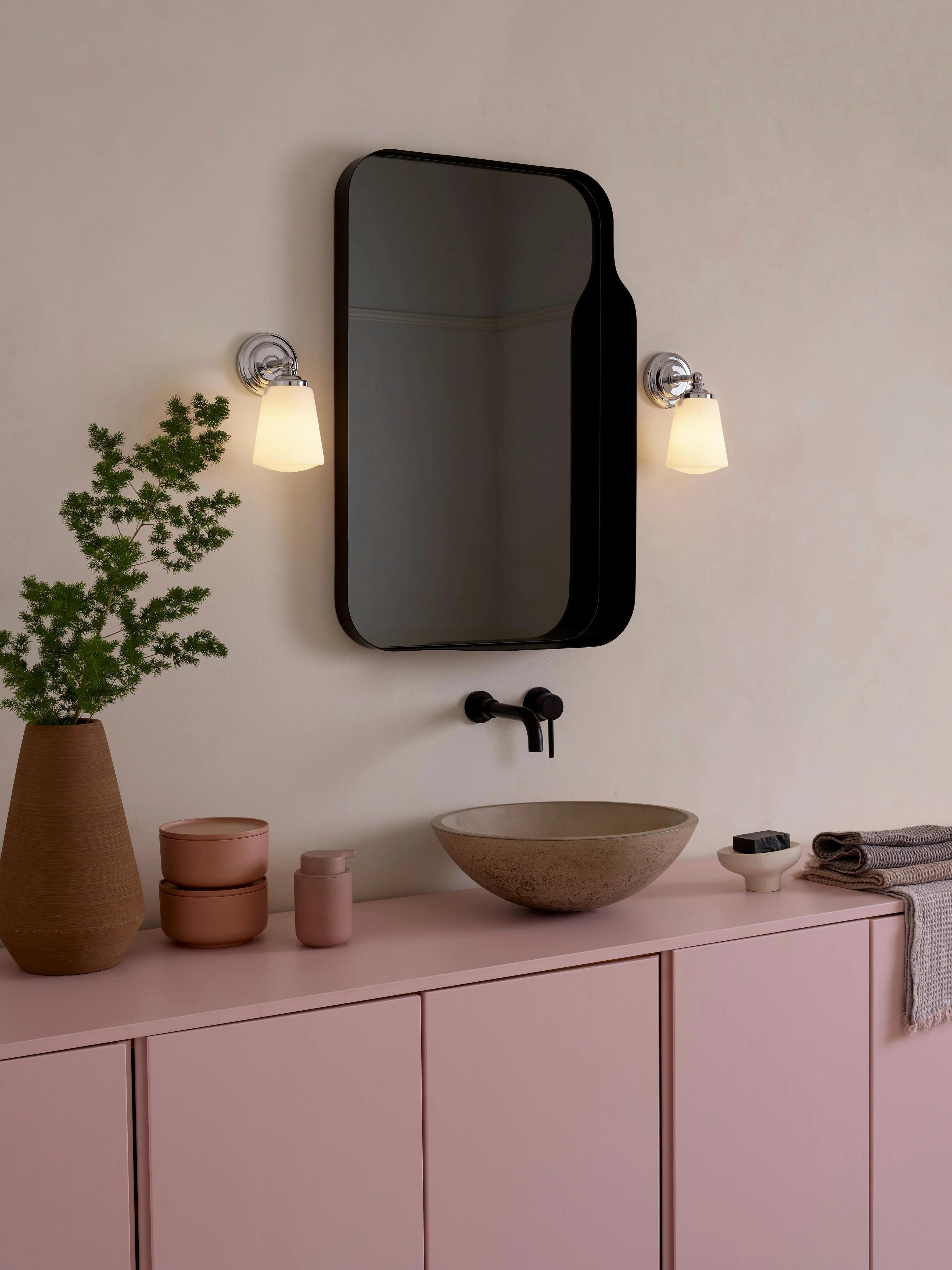 Anton Bathroom Wall Light In Various Finishes E14 IP44 - Image 8