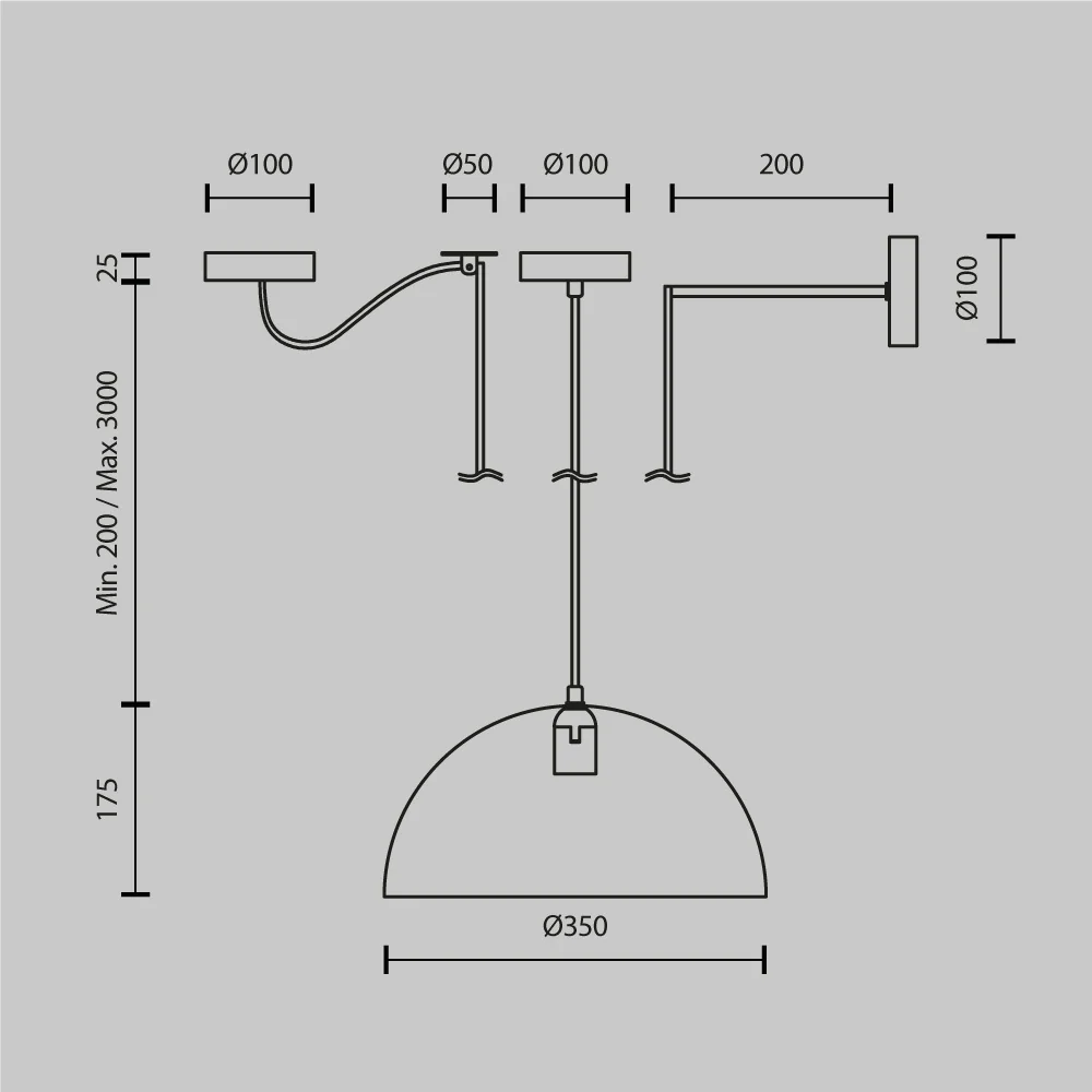 Anton Pendant Light - Various Colours - Image 15