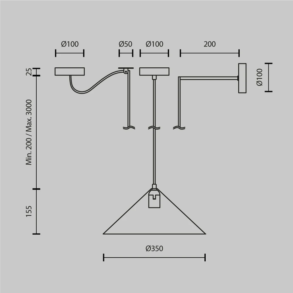Anton Pendant Light - Various Colours - Image 23