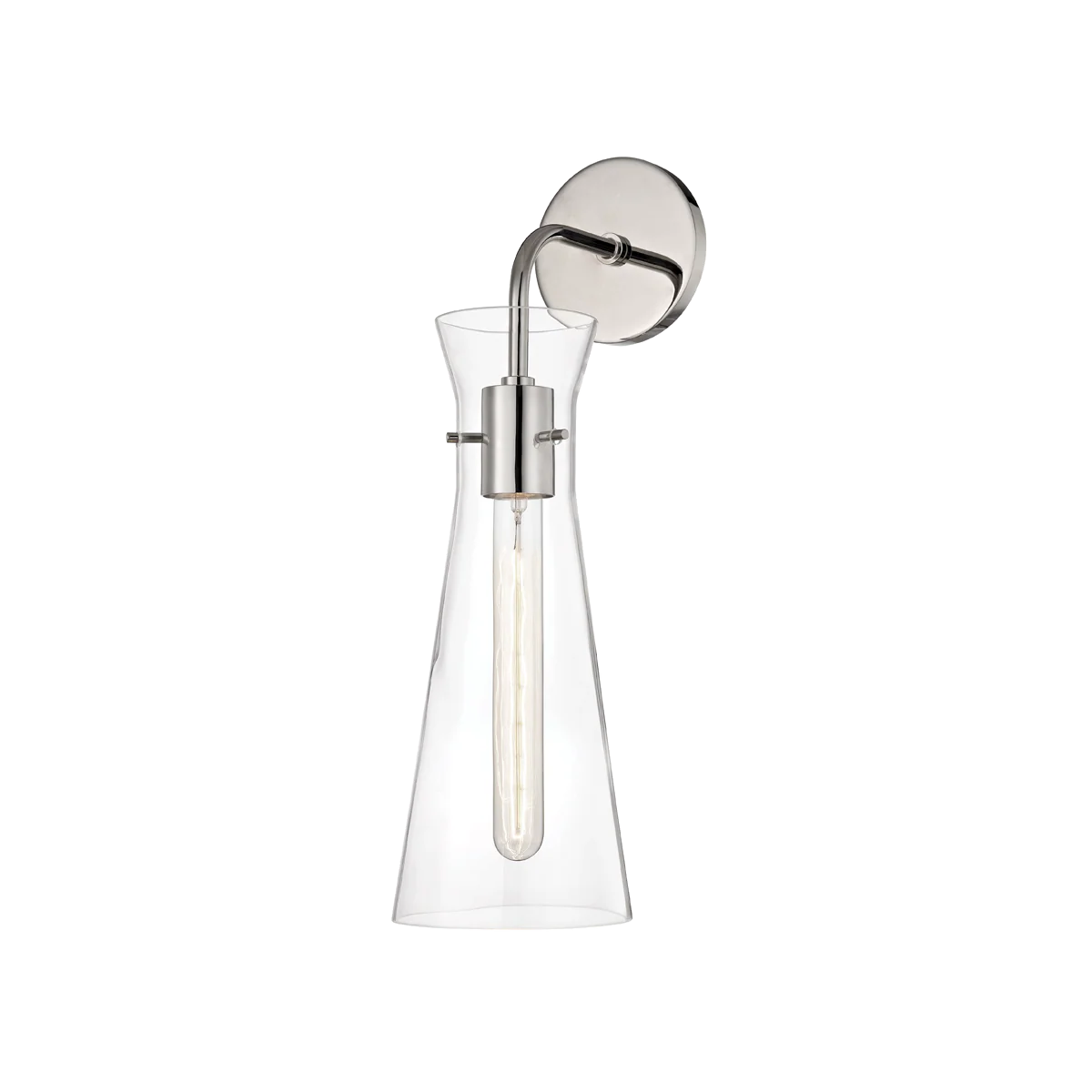 Anya 1Lt Wall Sconce - Brass/Nickel - Image 2