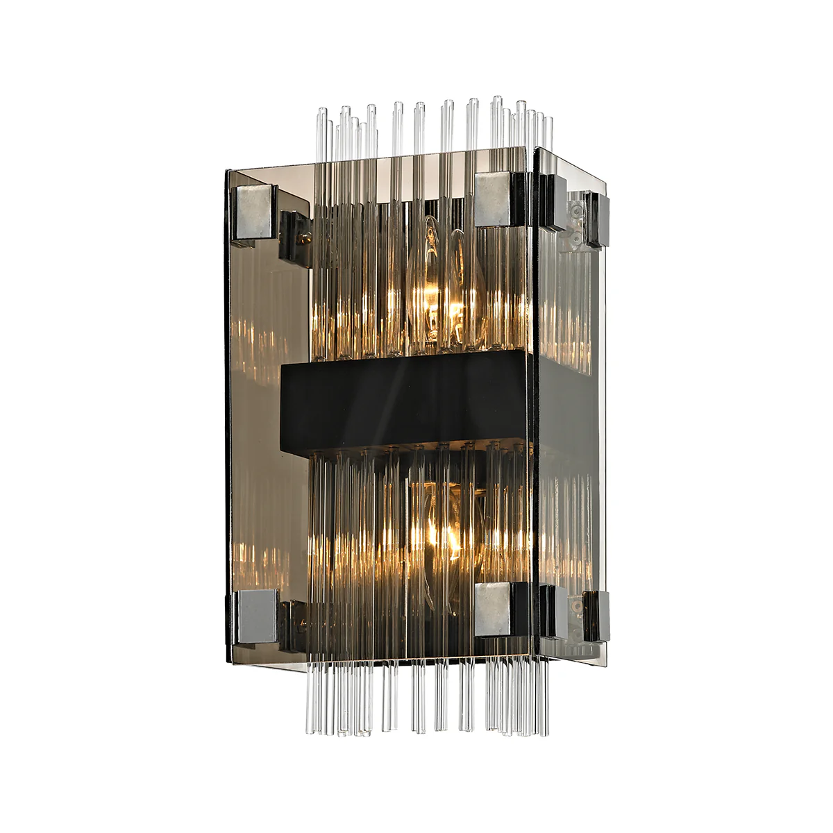Apollo 2Lt Wall Sconce - Bronze & Chrome