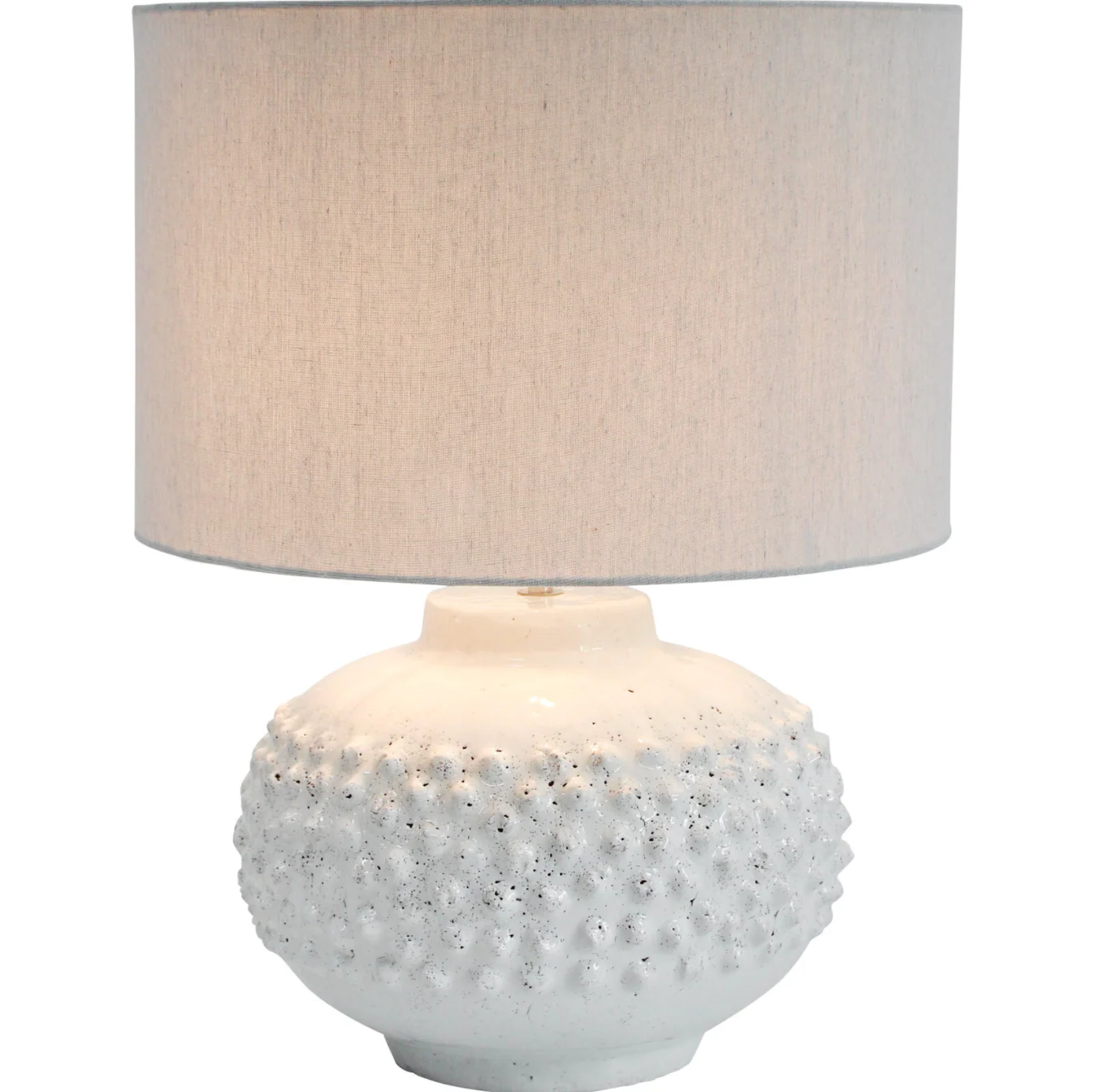 April Bobble Table Lamp with Cream Shade - Image 2