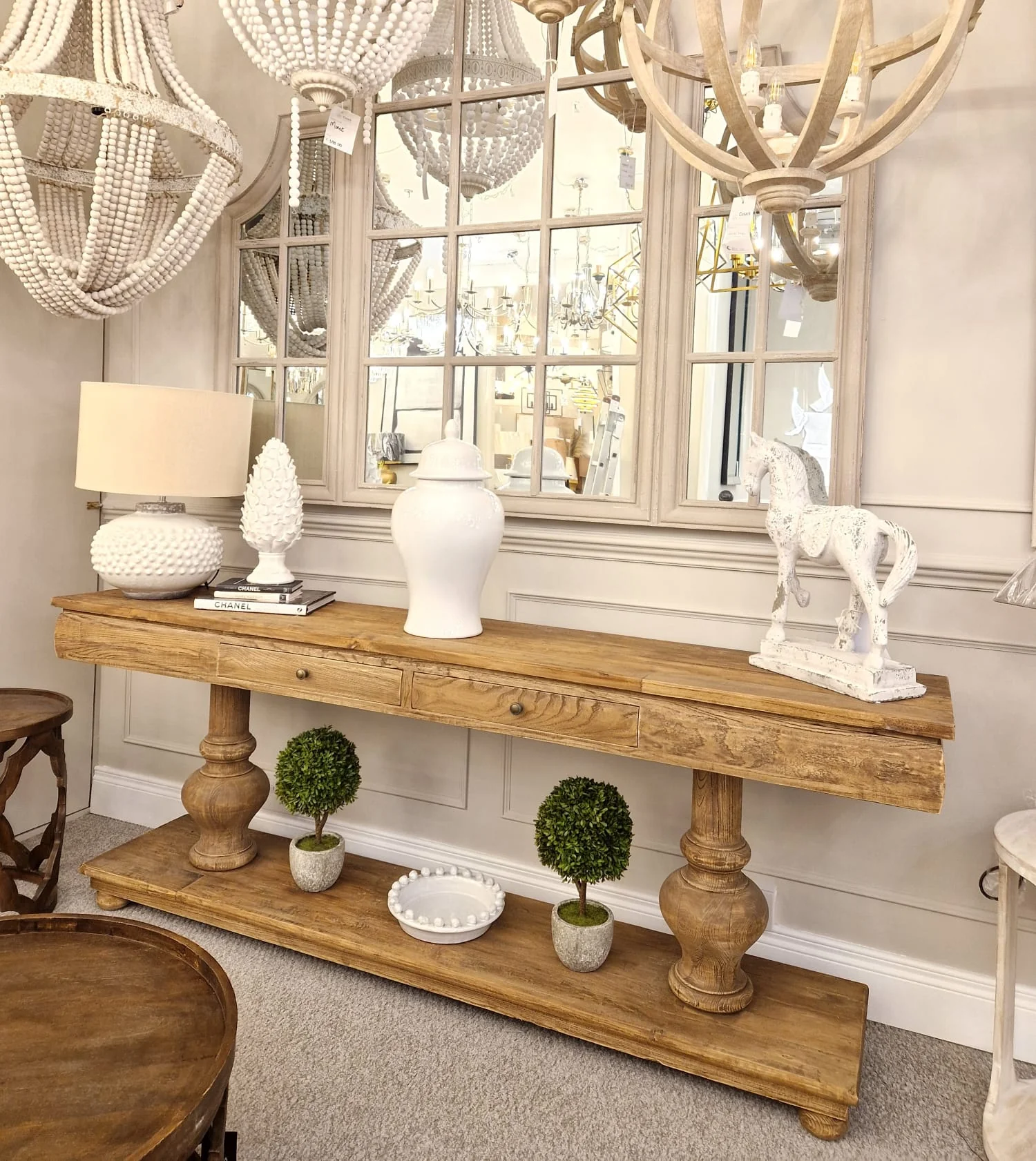 April Bobble Table Lamp with Cream Shade - Image 5