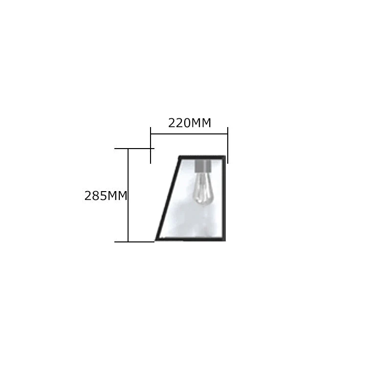 Apsley 1Lt Outdoor Bulkhead - Galvanised Steel - Image 5