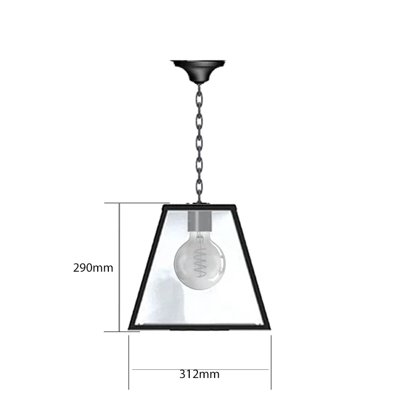 Apsley Contemporary 1Lt Outdoor Lantern - Galvanised Steel - Image 10