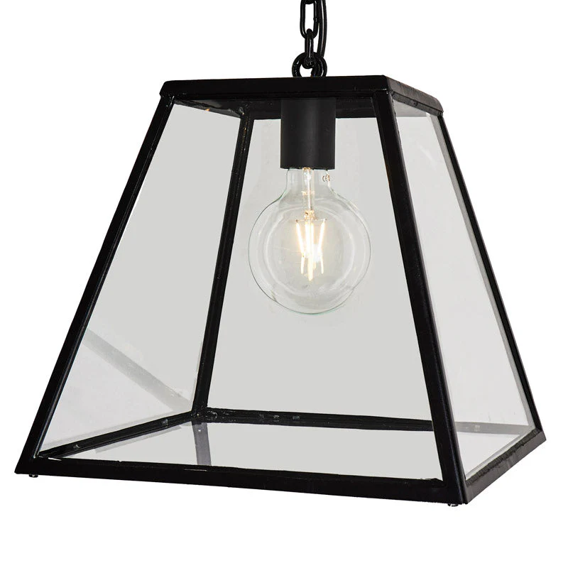 Apsley Contemporary 1Lt Outdoor Lantern - Galvanised Steel - Image 3