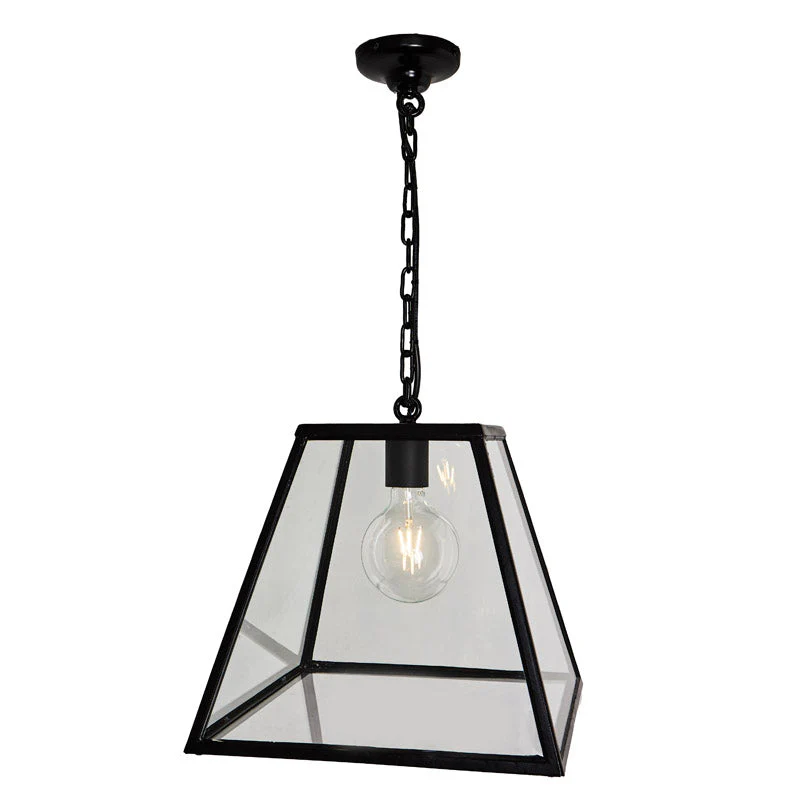 Apsley Contemporary 1Lt Outdoor Lantern - Galvanised Steel - Image 7