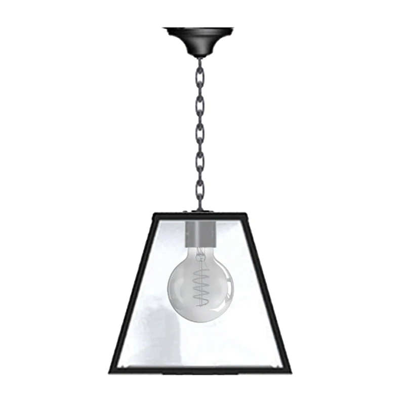 Apsley Contemporary 1Lt Outdoor Lantern - Galvanised Steel - Image 9