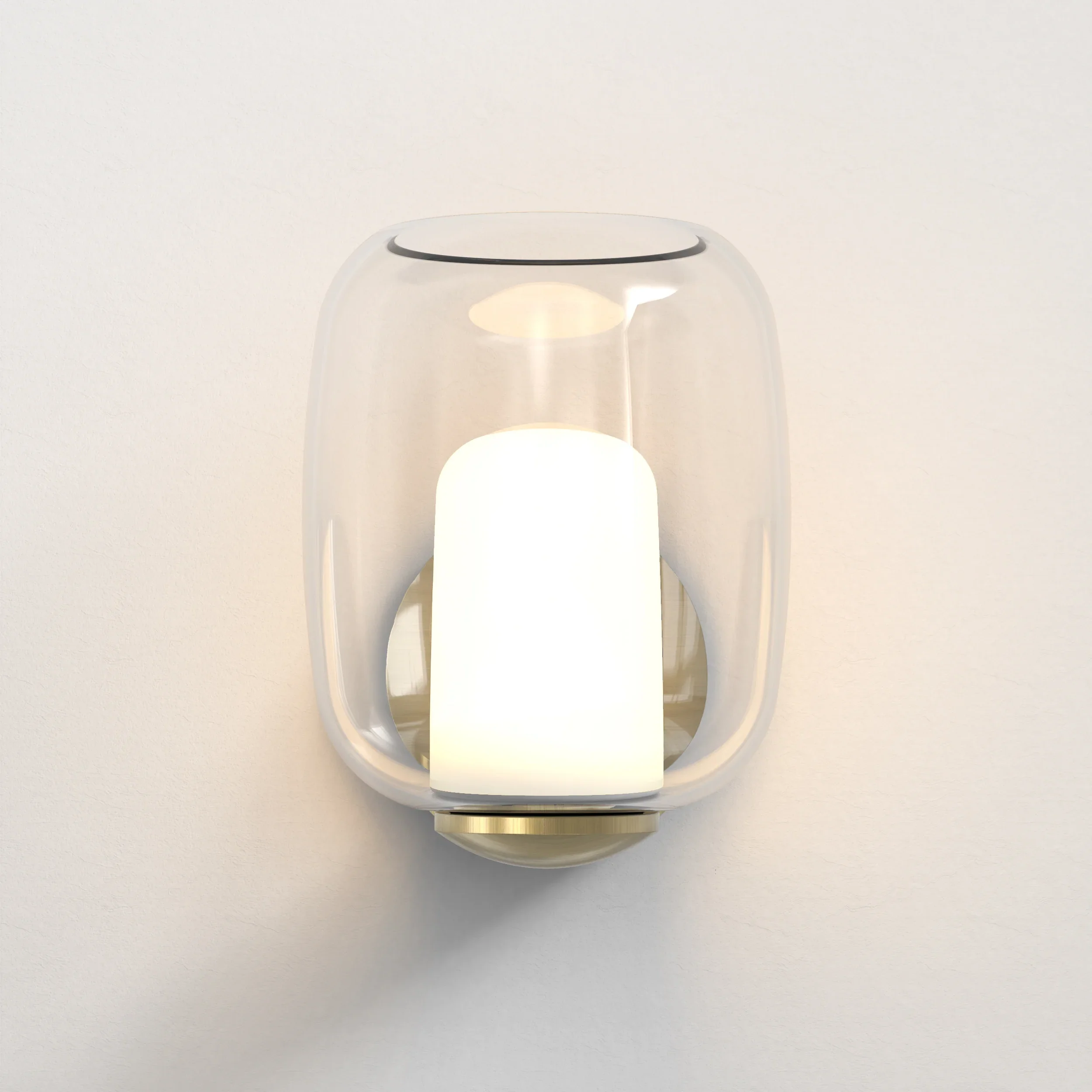 Aquina Bathroom Wall Light IP44- Matt Brushed Brass - Image 9