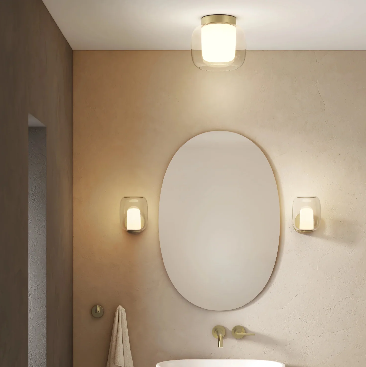 Aquina Bathroom Wall Light IP44 - Various Colours - Image 10