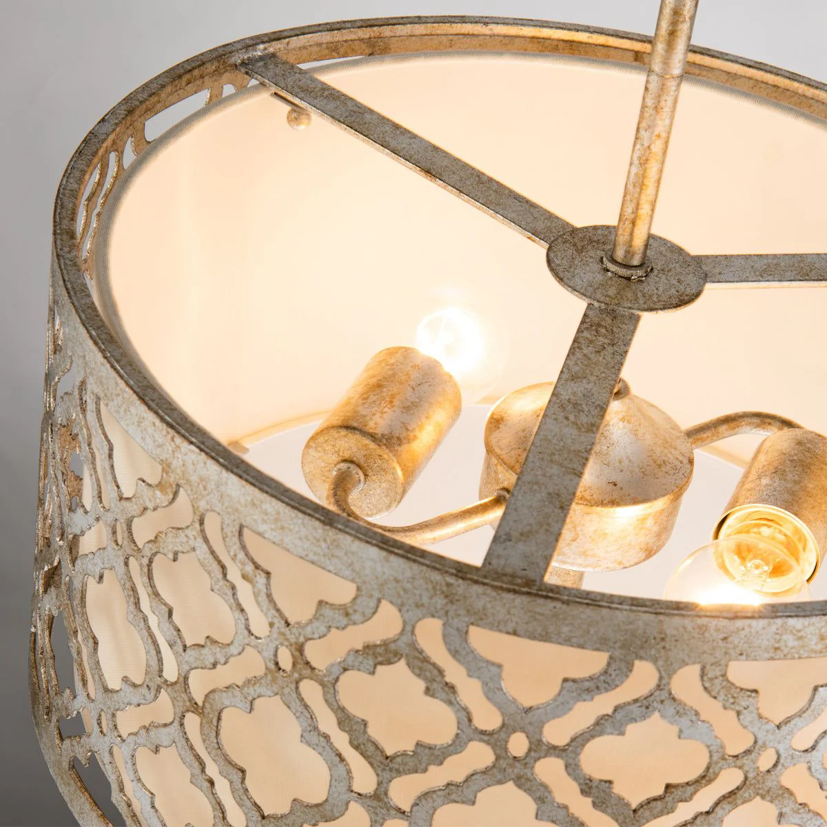 Arabella 2/3L Pendant Ceiling Light - Distressed Gold Finish - Image 3
