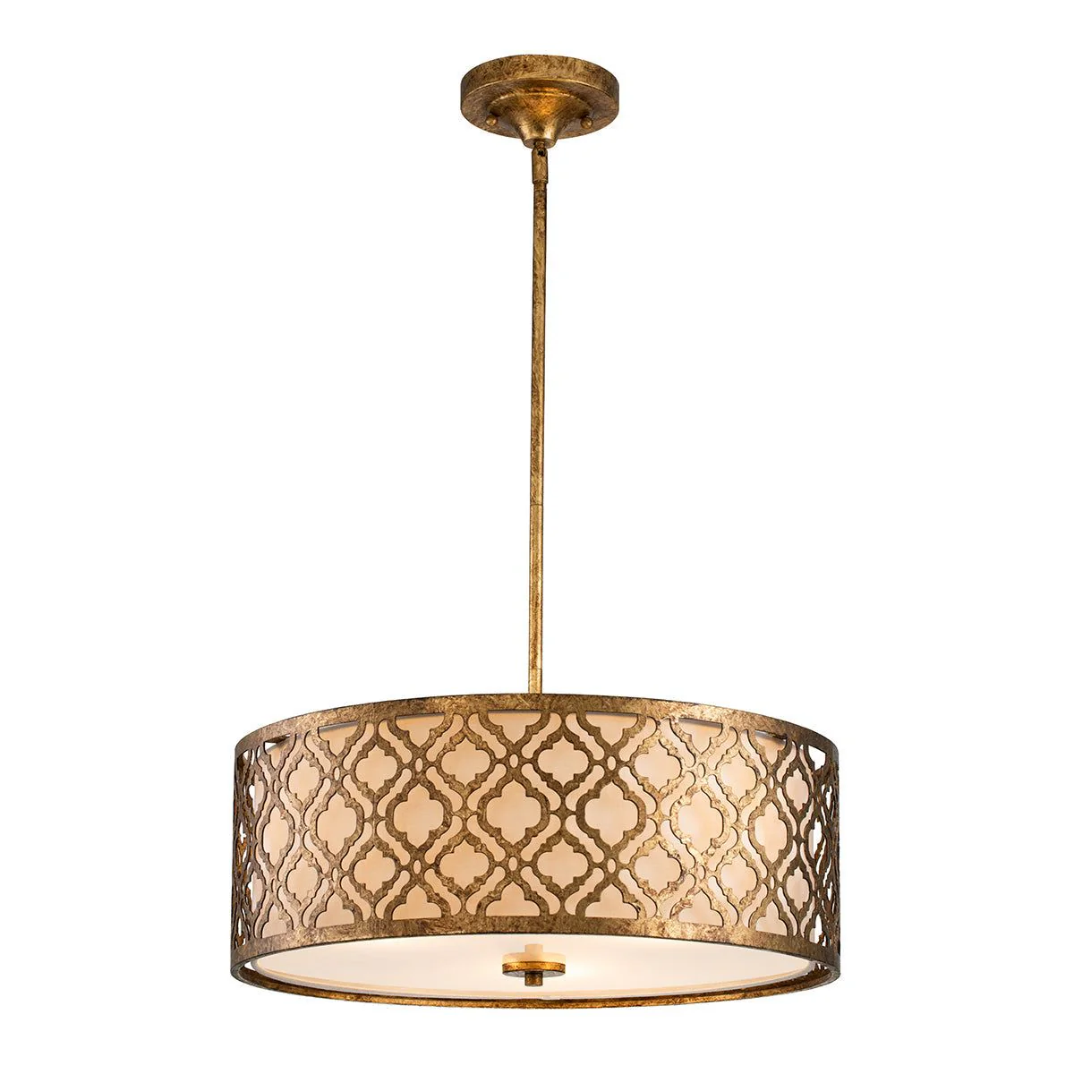 Arabella 2/3L Pendant Ceiling Light - Distressed Gold Finish - Image 5