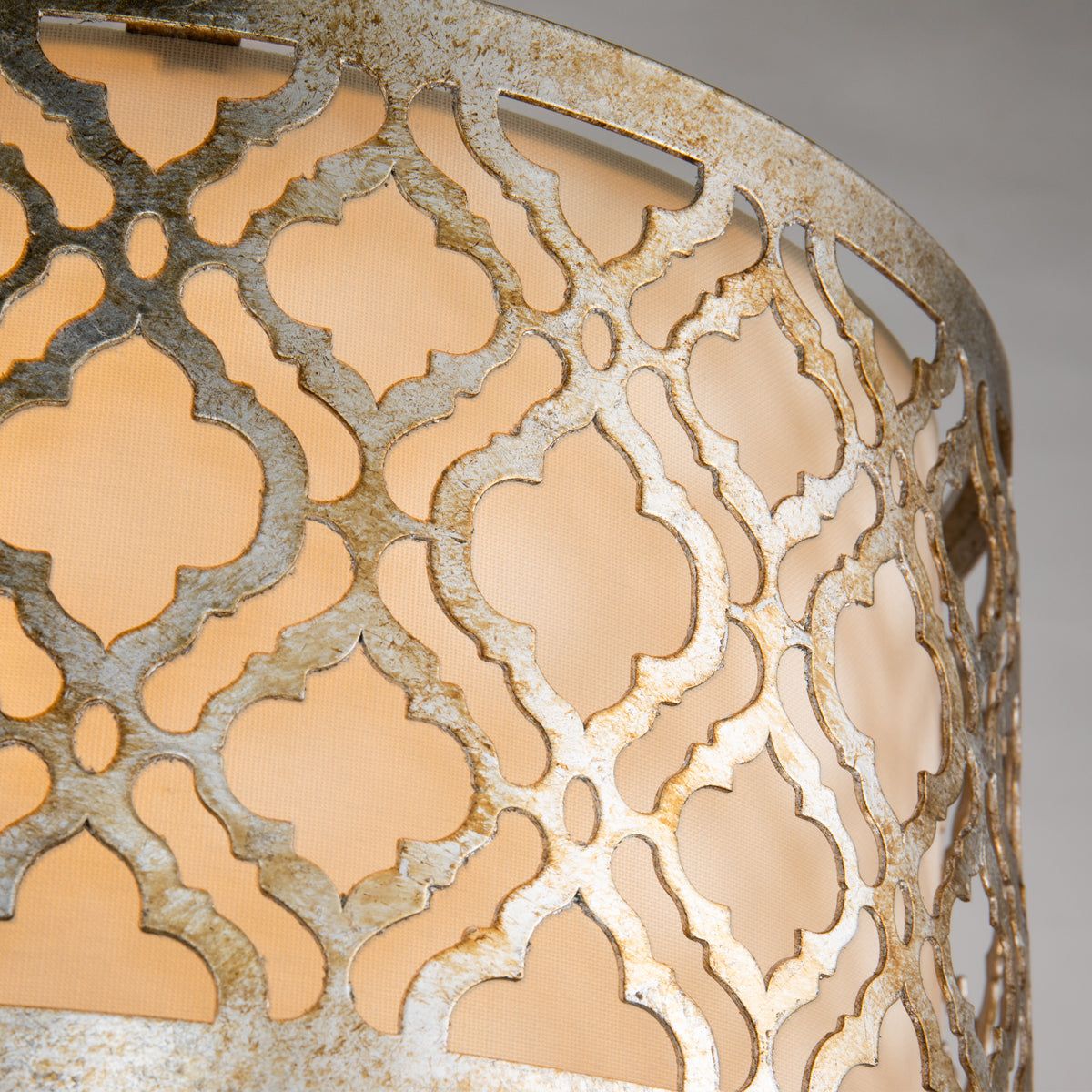 Arabella 2lt Flush Mount Ceiling Light - Distressed Gold Finish - Image 3