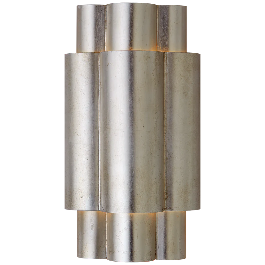 Arabelle 2Lt Wall Sconce - Gild/Burnished Silver Leaf - Image 2