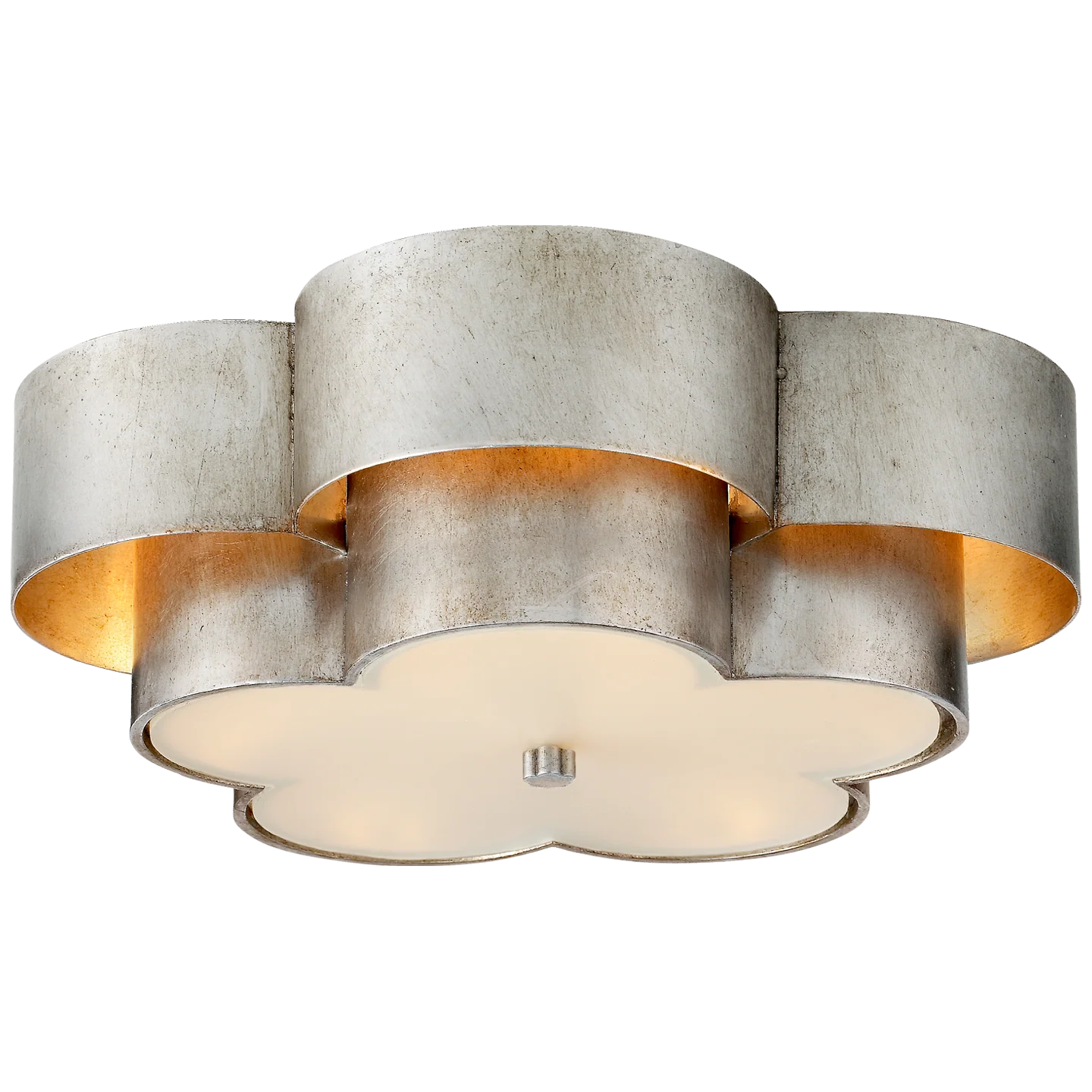 Arabelle 4Lt Flush Fitting - Gild/Burnished Silver Leaf - Image 2