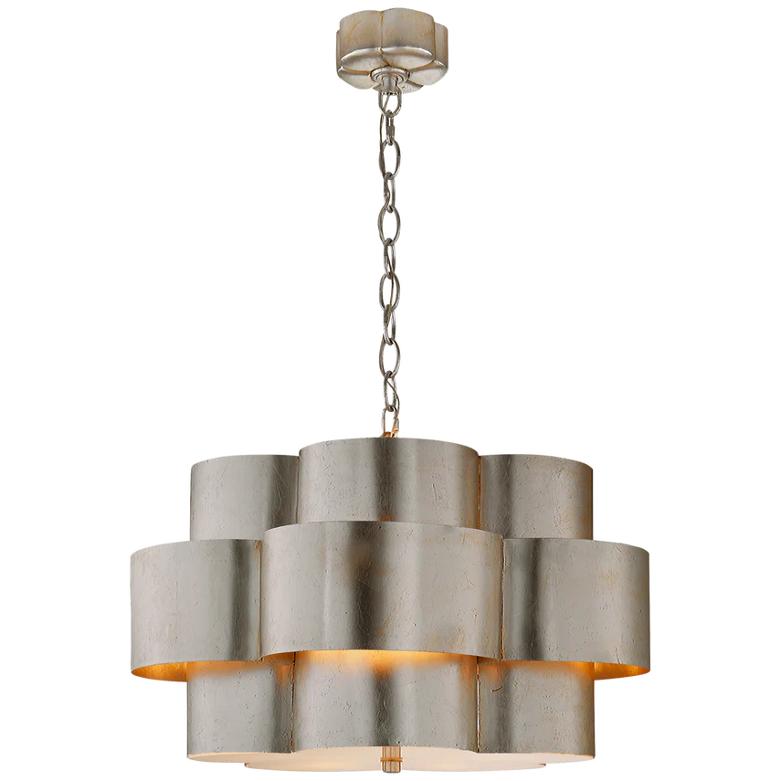 Arabelle 5Lt Hanging Shade Light - Gild/Burnished Silver Leaf - Image 2