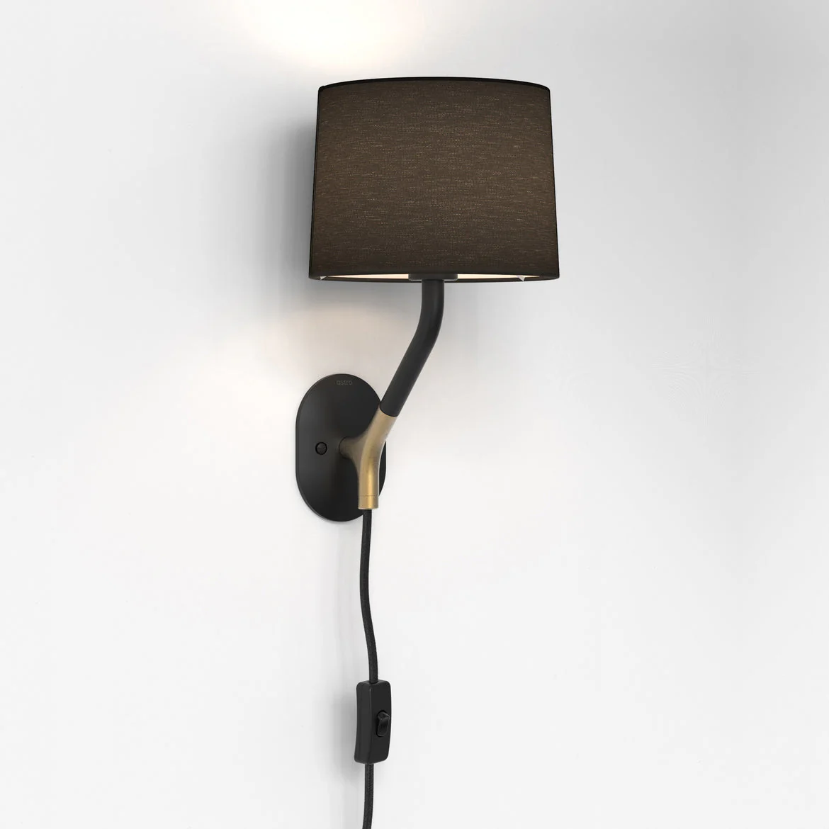 Arbor Plug-In Wall Lamp - Black/White - Image 3