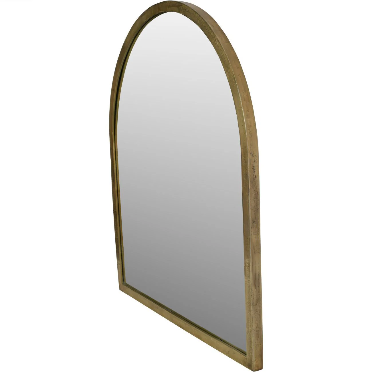 Arched Window Large Mirror in Brass Finish - Image 2