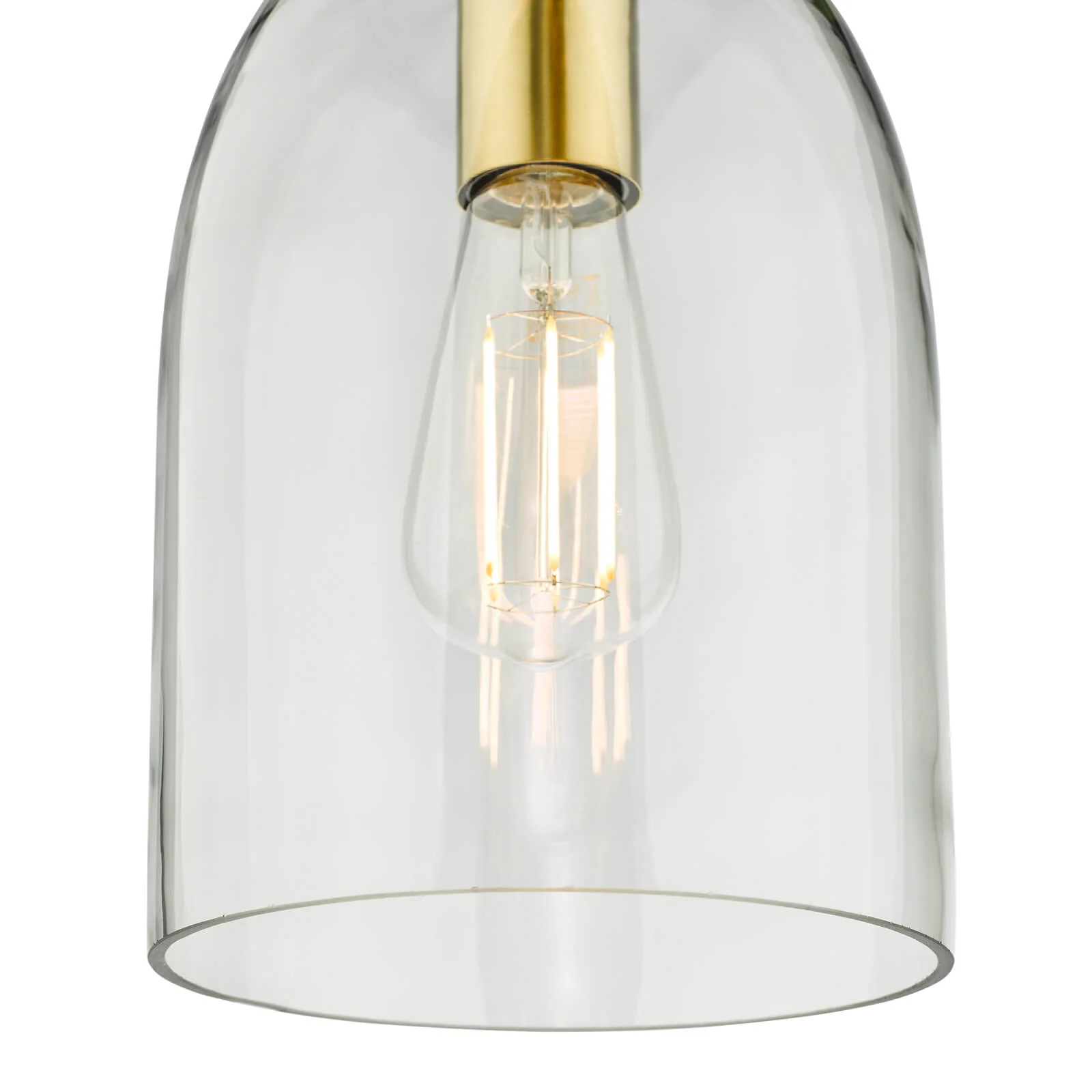 Archie Pendant  - Satin Bronze & Glass - Image 2