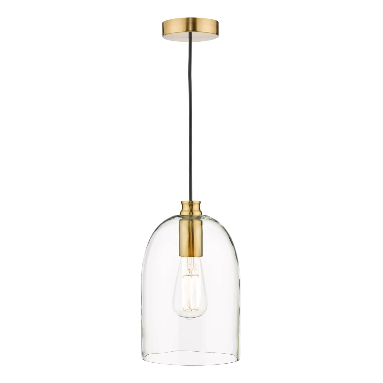 Archie Pendant  - Satin Bronze & Glass - Image 5