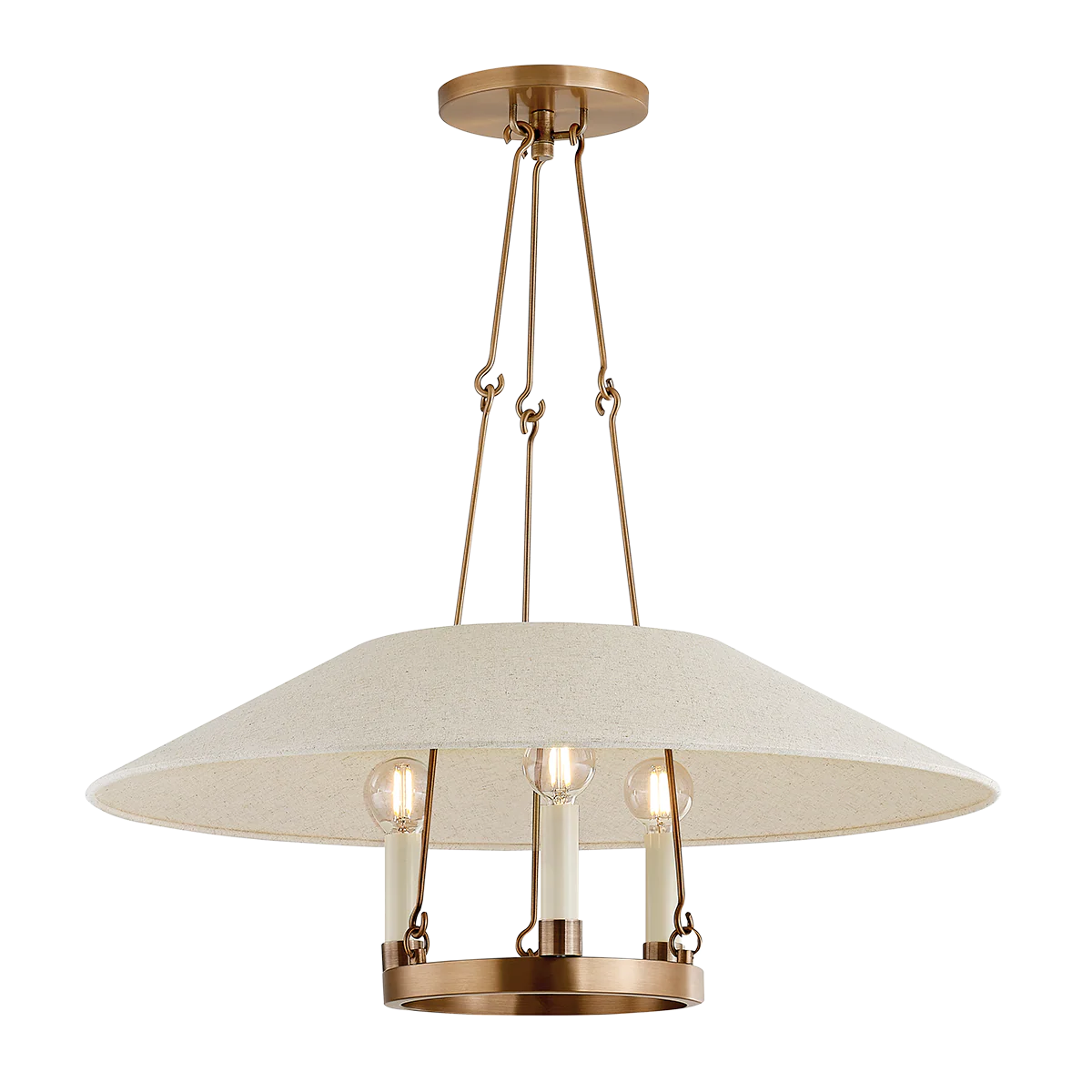 Archive 3Lt Chandelier - Bronze/Brass - Image 2