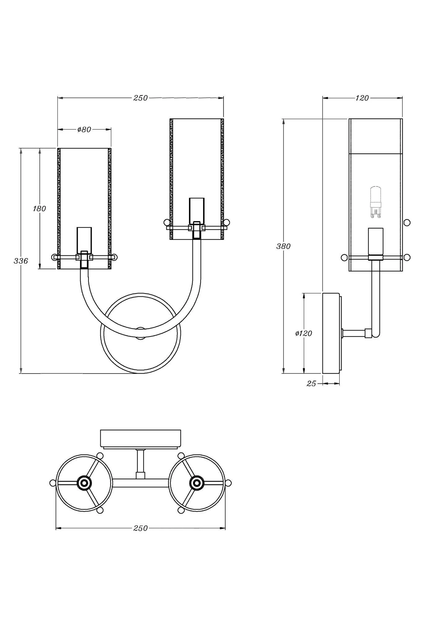 Arco Wall Lamp Style 2 - Image 4