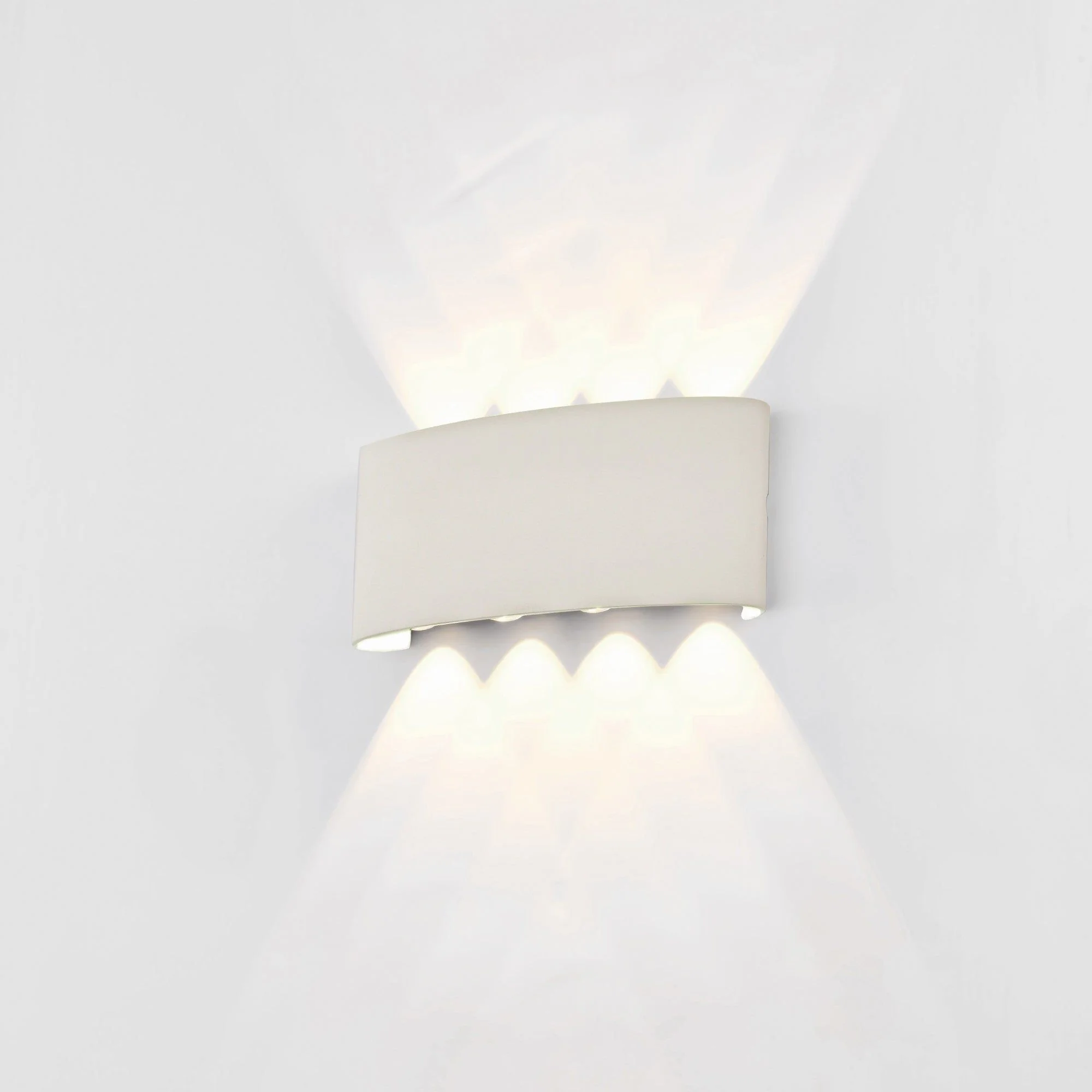 Arcs Wall Lamp, Small/Medium 8W LED, 3000K, 830lm, IP54, Sand White, Anthracite - Image 5