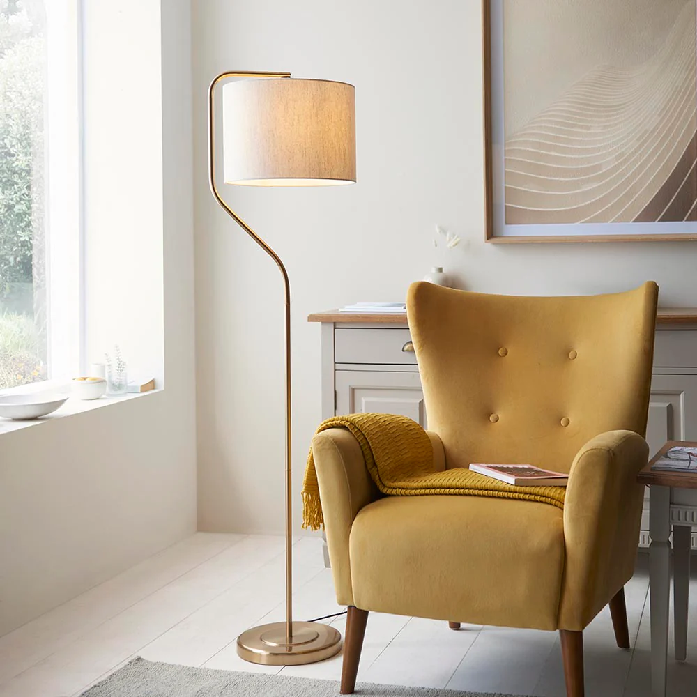 Arcturus Floor Lamp - Brass Finish E27 - Image 2