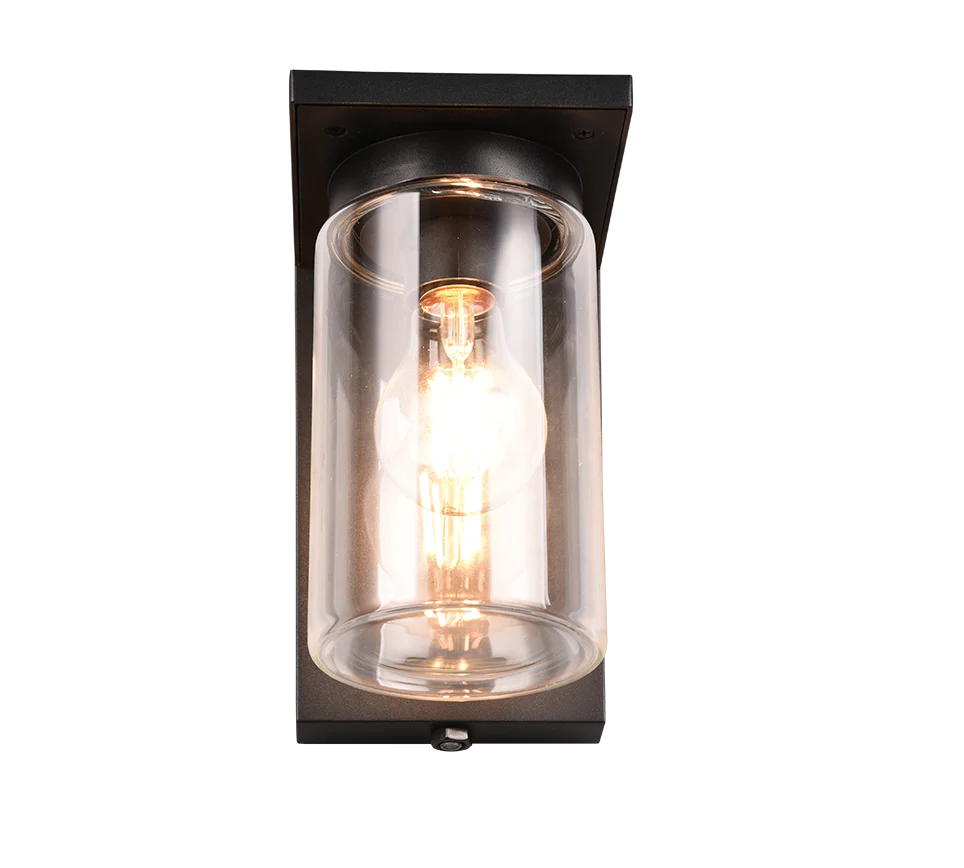 Ardila Outdoor Wall Light- Black/ Wood Finish - Image 11