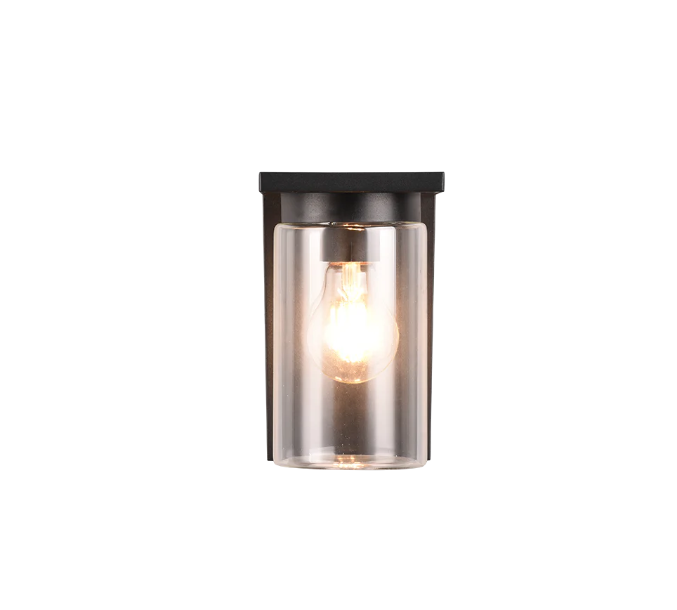 Ardila Outdoor Wall Light- Black/ Wood Finish - Image 9