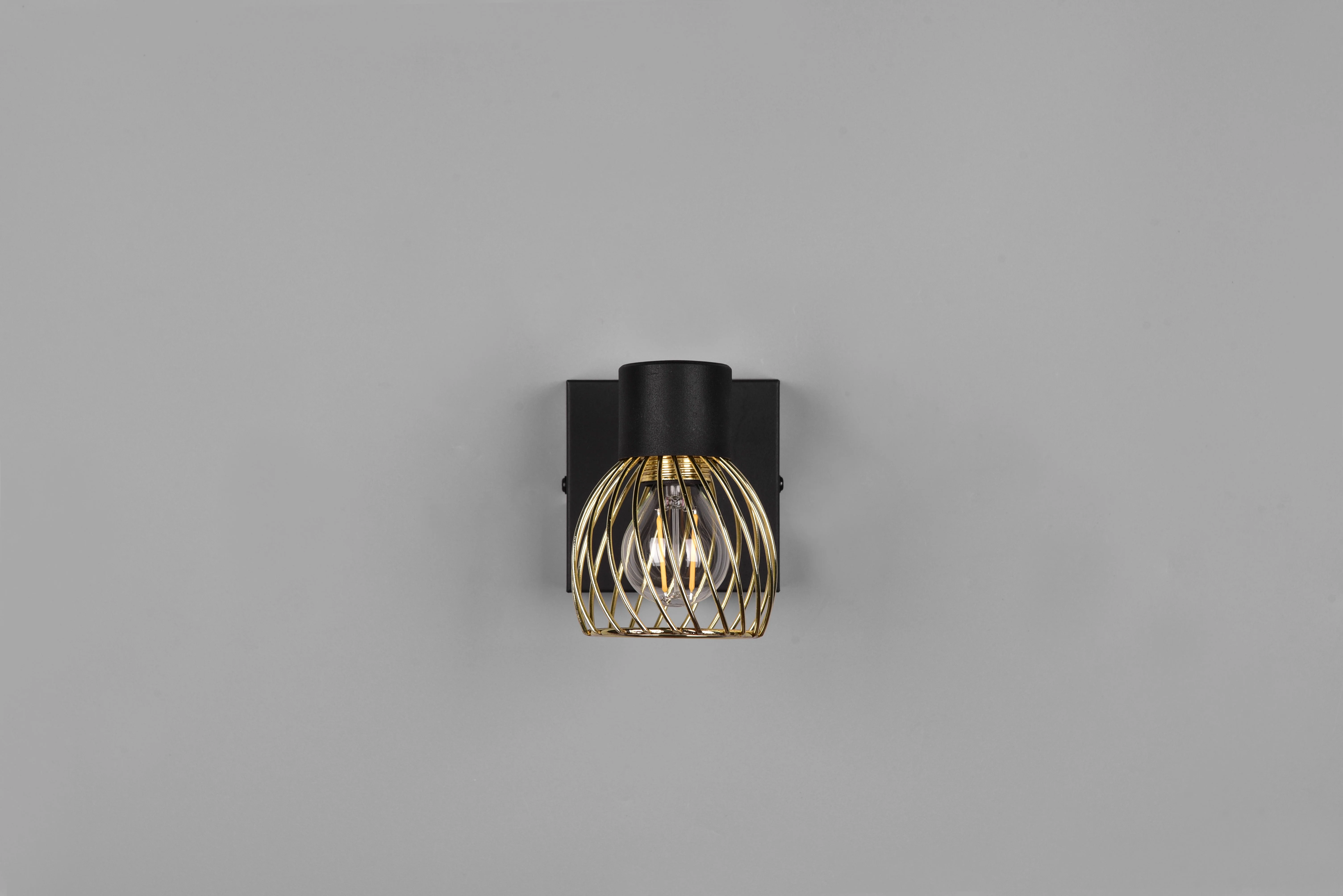 Ardon Wall/Ceiling Spotlight - Black & Gold - Image 6
