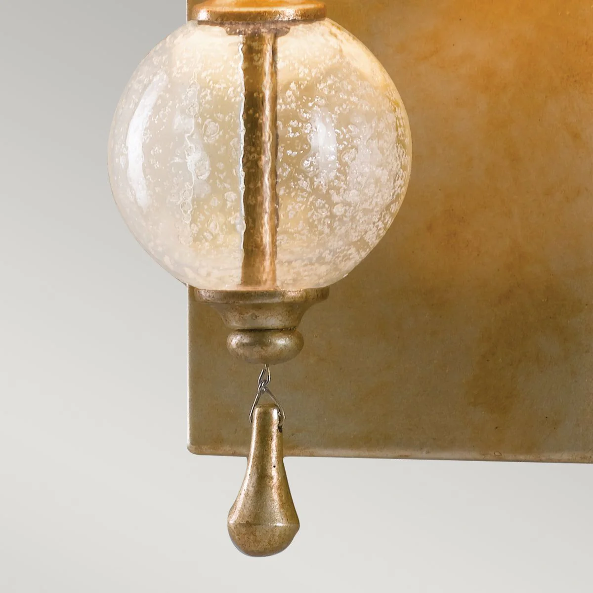Argento 1Lt Wall Light - Oxidized Silver Leaf Finish - Image 3