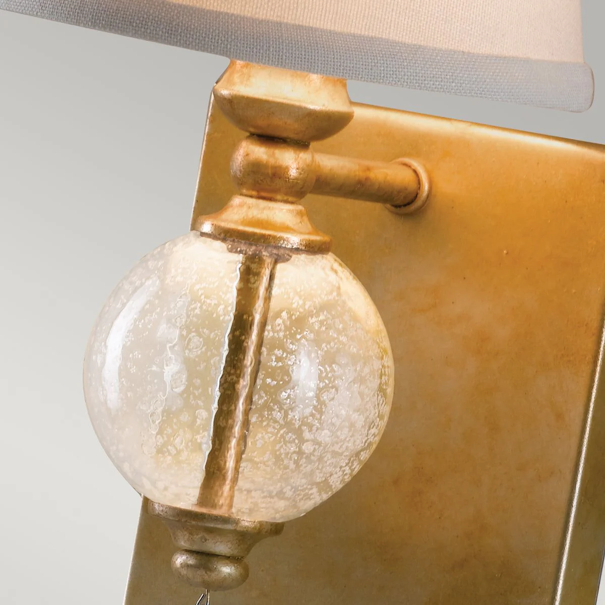 Argento 1Lt Wall Light - Oxidized Silver Leaf Finish - Image 4