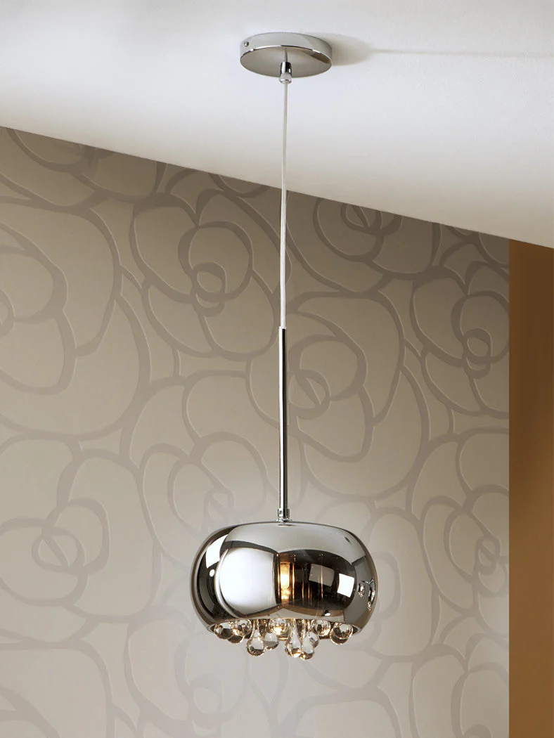 Argos 1/5/6Lt Crystal Ceiling Light - Chrome Finish - Image 11
