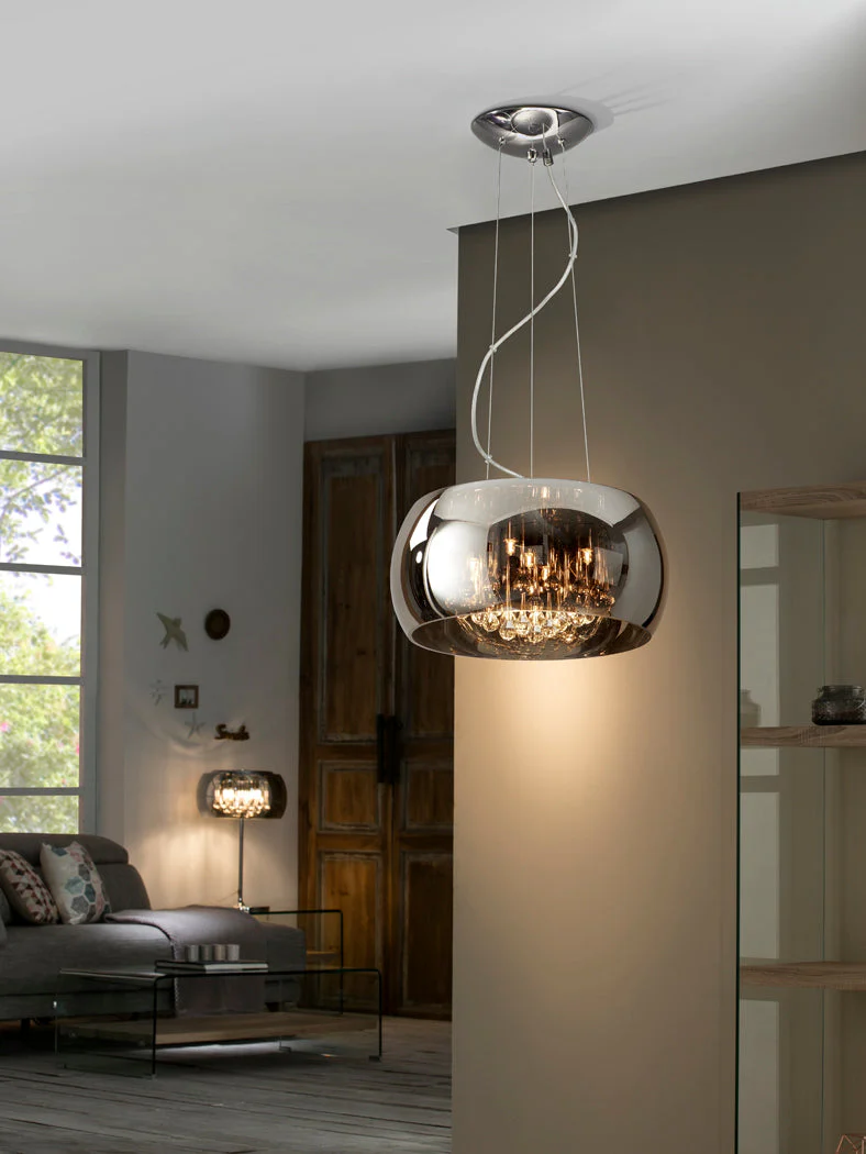 Argos 1/5/6Lt Crystal Ceiling Light - Chrome Finish - Image 12