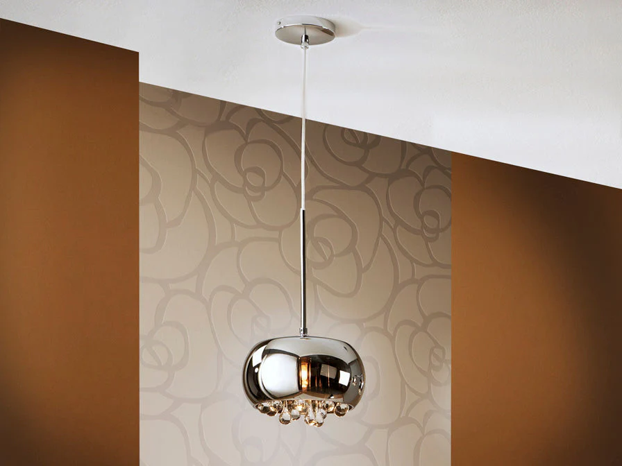 Argos 1/5/6Lt Crystal Ceiling Light - Chrome Finish - Image 2