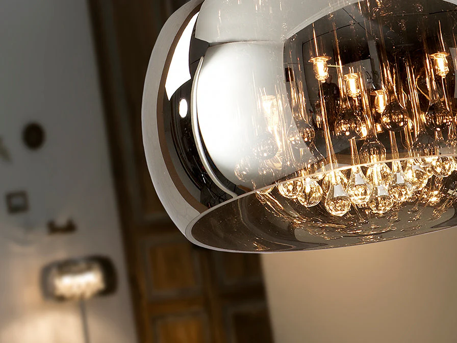 Argos 1/5/6Lt Crystal Ceiling Light - Chrome Finish - Image 5