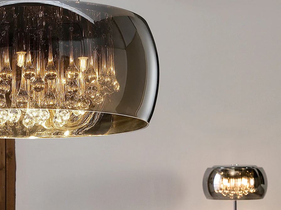 Argos 1/5/6Lt Crystal Ceiling Light - Chrome Finish - Image 9