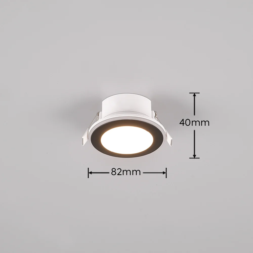 Argus Recessed Ceiling Light- Chrome/ Black/ White Finish - Image 15
