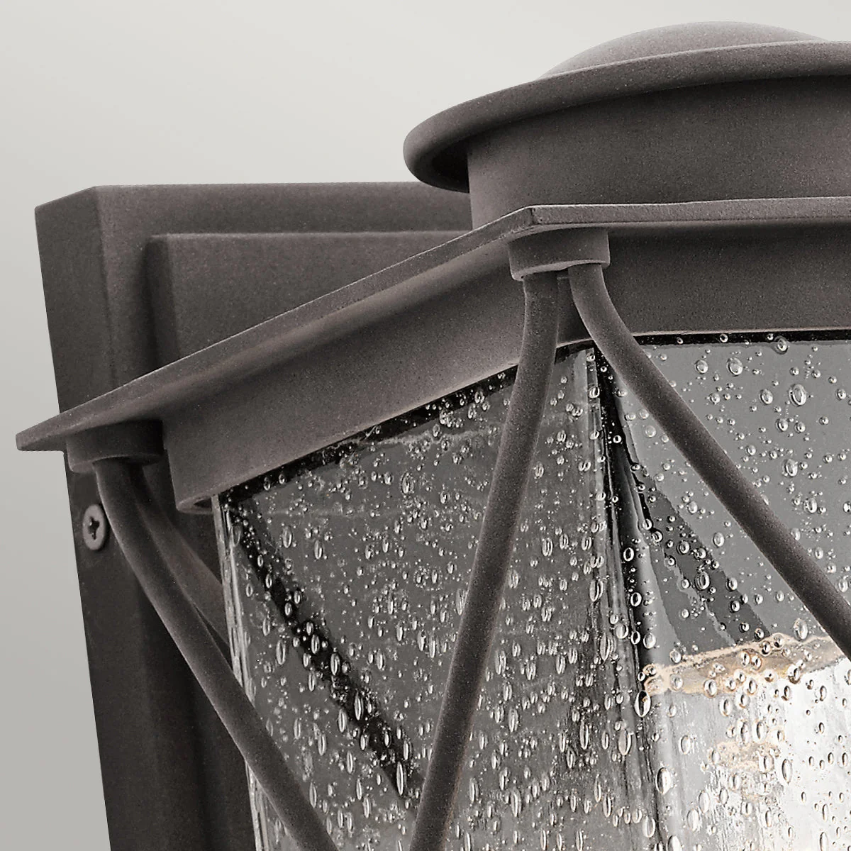 Argyle Small/Medium Wall Lantern - Weathered Zinc Finish - Image 2