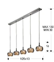 Arian Kitchen Light Dimmable - Chrome Finish - Image 2