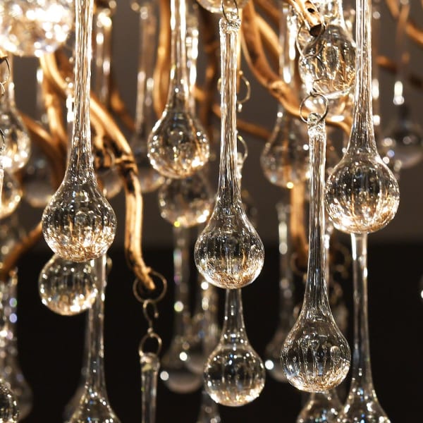 Ariana 10Lt Gold Droplet Chandelier - Image 2