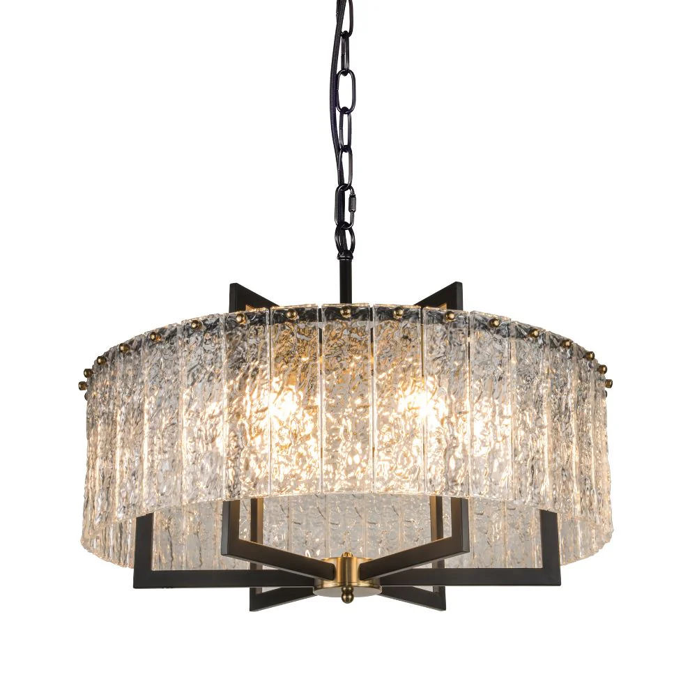 Ariana 6 Lt Ceiling Light - Bronze/ Chrome/ Black Finishes - Image 2