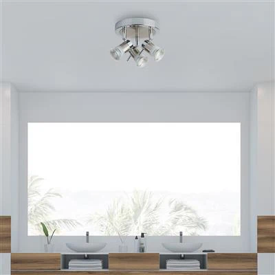 Aries 3Lt LED Bathroom Spotlight IP44 - Chrome - Image 4