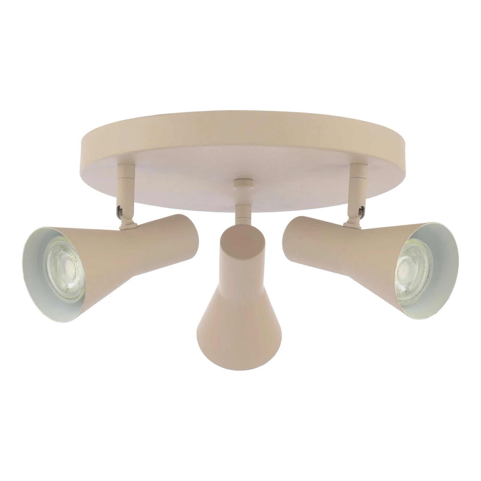 Arnel 3 Light Plate Spotlight- Satin Taupe Finish - Image 2