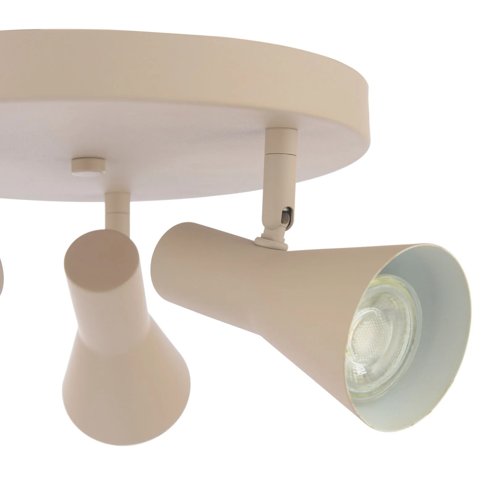 Arnel 3 Light Plate Spotlight- Satin Taupe Finish - Image 3